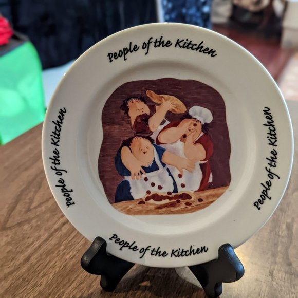 HOUSE OF PRILL Erika Oller “People Of The Kitchen” Salad Appetizer Dessert Plate - Picture 9 of 10